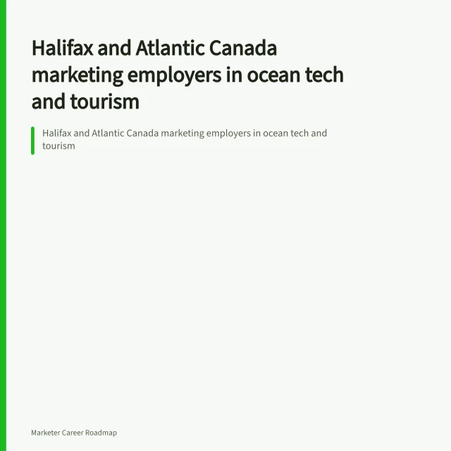 Halifax and Atlantic Canada marketing employers in ocean tech and tourism. Halifax and Atlantic Canada marketing employers in ocean tech and tourism